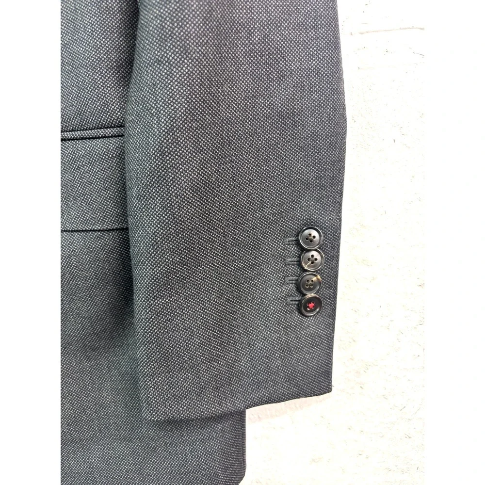 Suitsupply 36R Charcoal Nailhead‎ Sienna Int Blazer Jacket Sport Suit Coat Wool